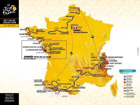 Tour de France 2018 route revealed
